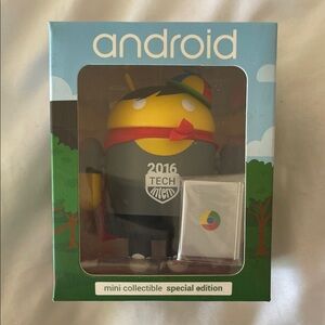 NIB Google Android 2016 Tech Mini Collectible - Yellow & Black